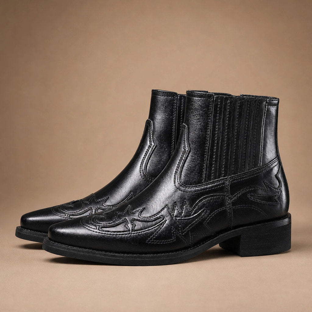 Johann | Chukka Boots Leder in Obsidianschwarz – Premium Editorial