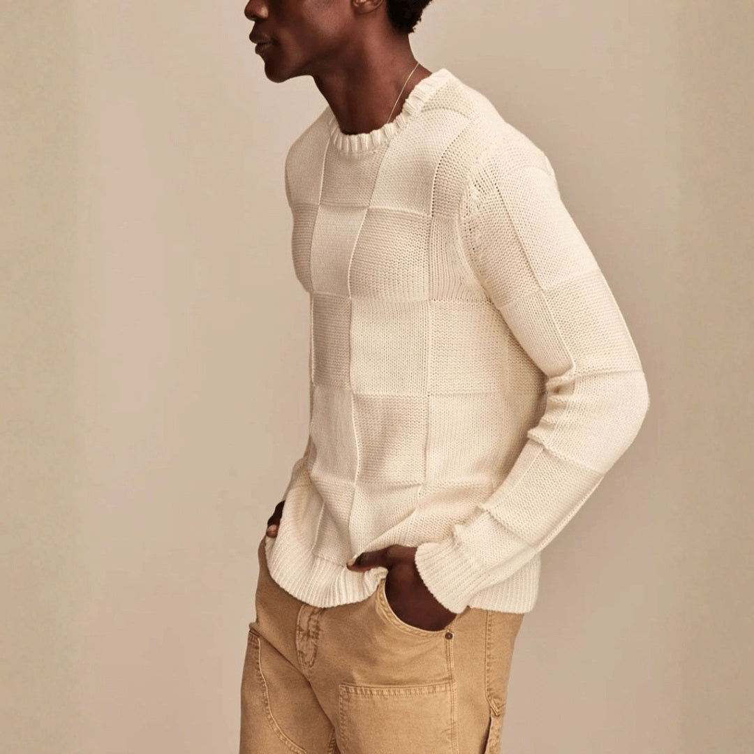 Joost | Strickpullover über Hemd – Produktfoto