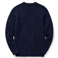 Joost | Strickpullover über Hemd Navy – Produktfoto