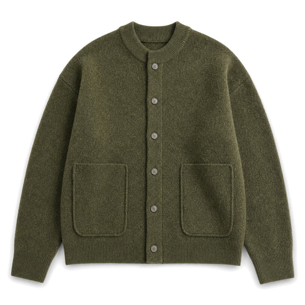 Oswald | Strickjacke Knopfleiste Wollstrick – Produktfoto