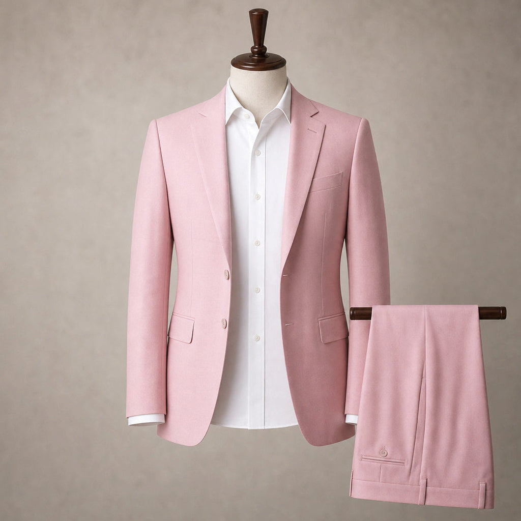 Otmar | Anzug Dreiteilig Slim Fit Pink – Produktfoto