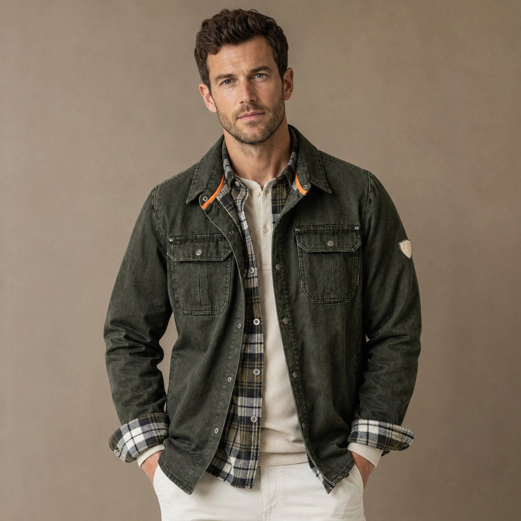 Torwald | Wachsjacke Regular Fit Grün – Produktfoto