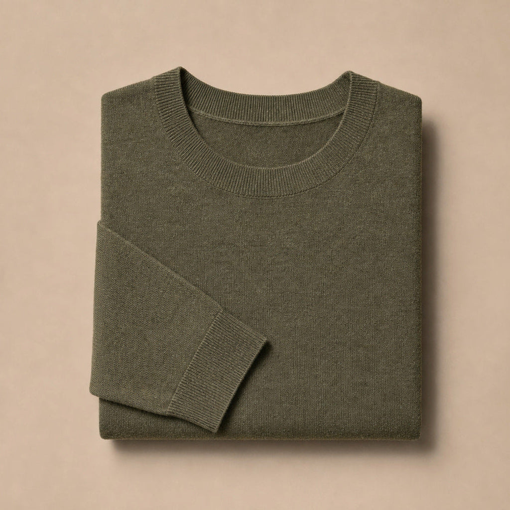 Untold | Feinstrick-Pullover Kontrastpaspel – Produktfoto