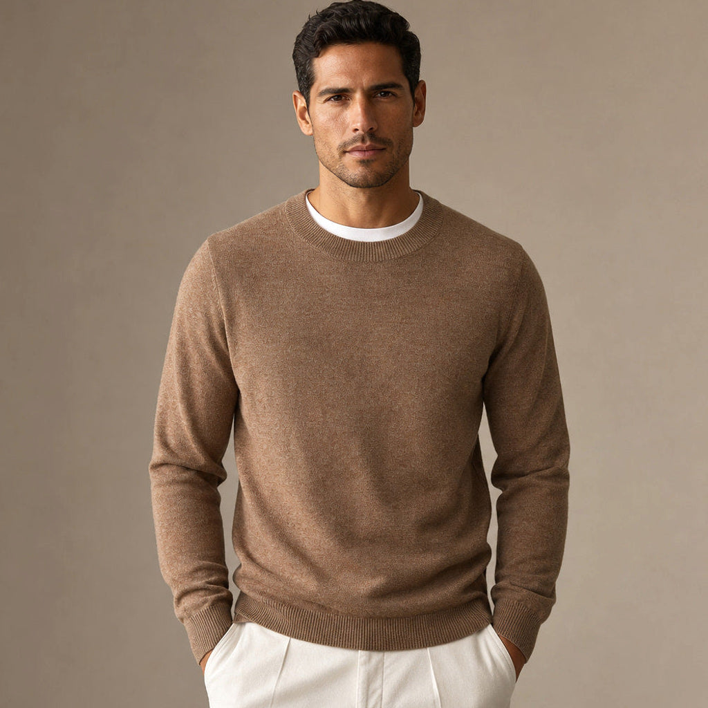Untold | Feinstrick-Pullover Kontrastpaspel – Premium Editorial
