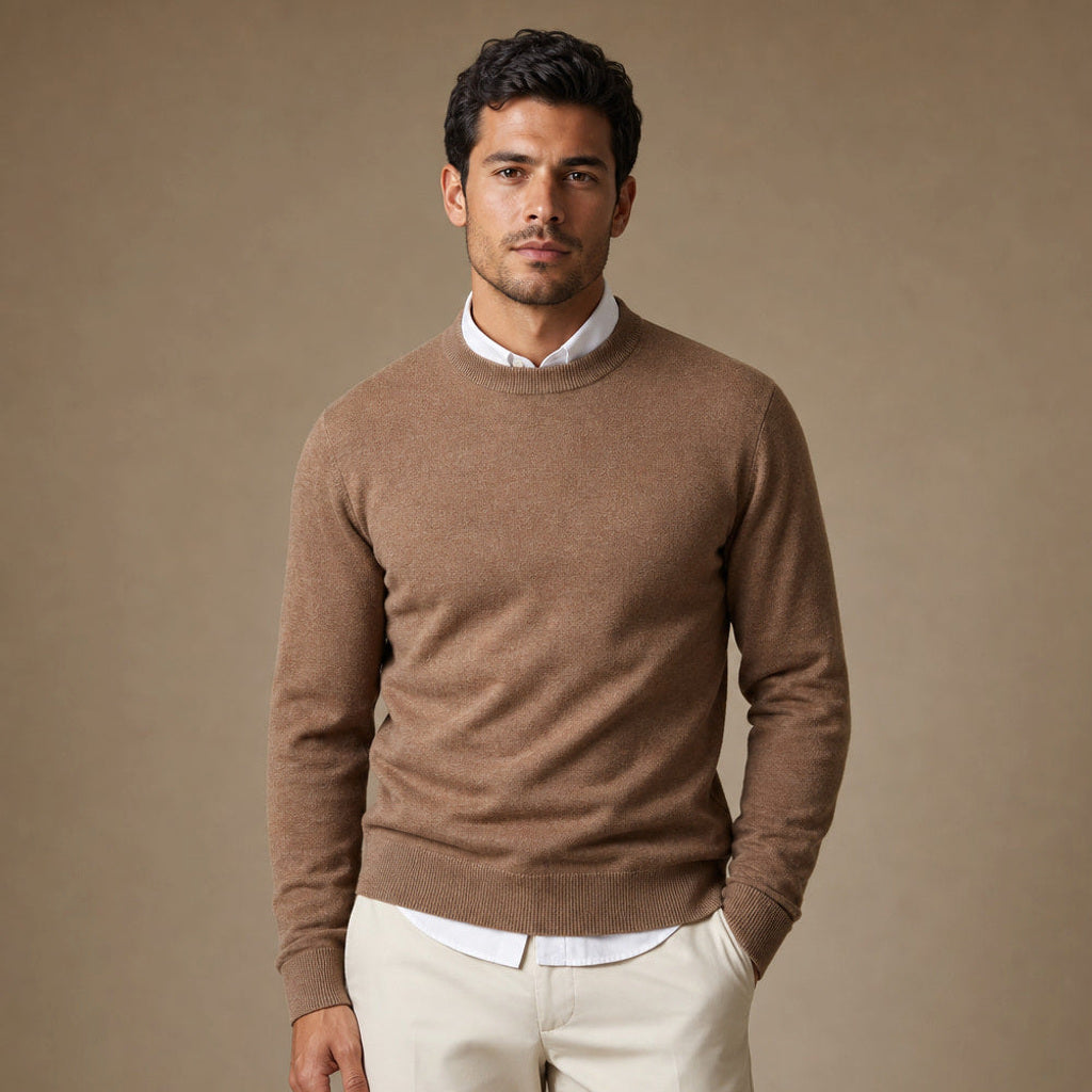 Untold | Feinstrick-Pullover Kontrastpaspel in Schwarz – Premium Editorial