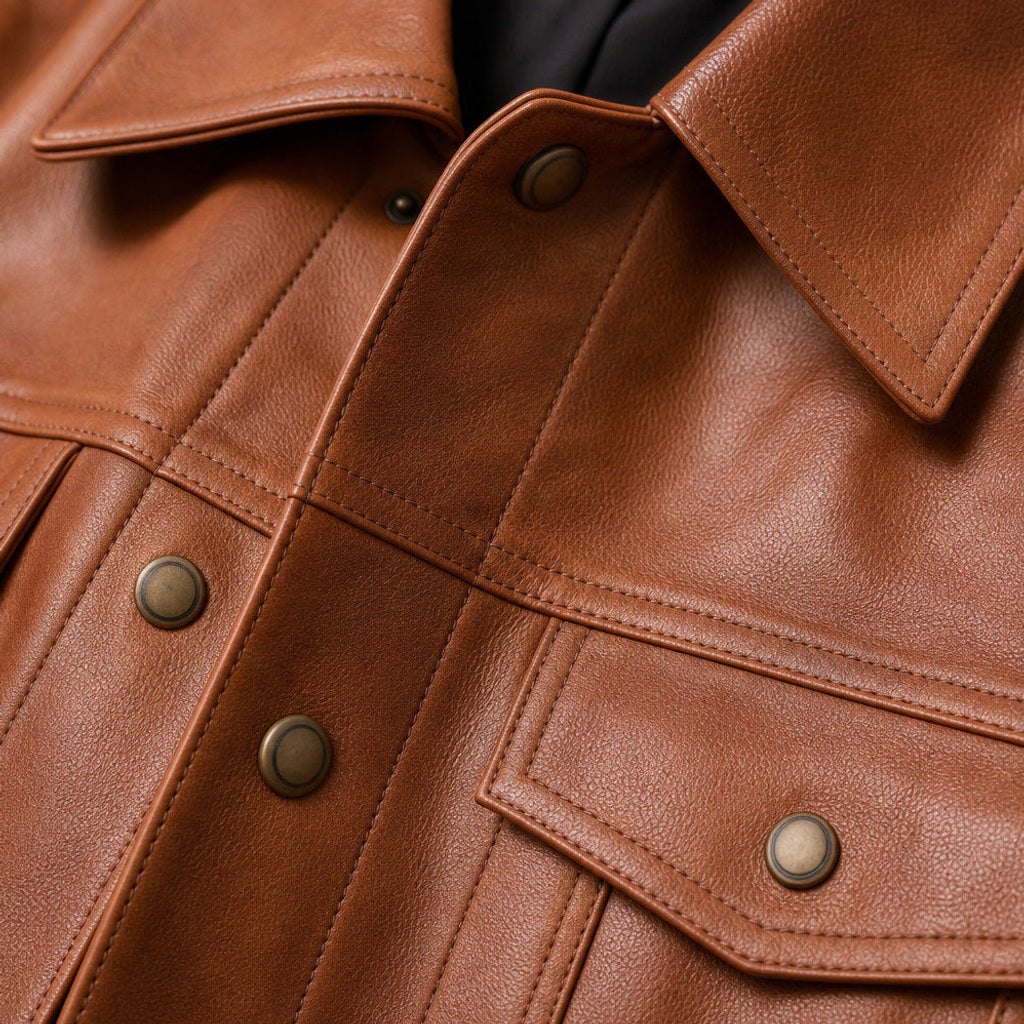 Veit | Lederjacke Lammleder Sienna – Stoff- und Detailaufnahme