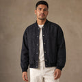Velkan | Bomberjacke Raw Denim Indigo – Produktfoto