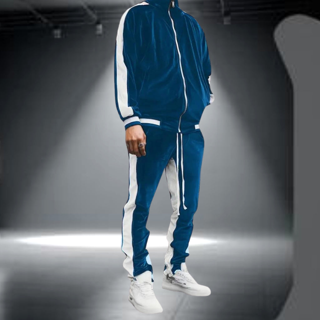 Voss | Samt-Trainingsanzug Relaxed Fit – Produktfoto