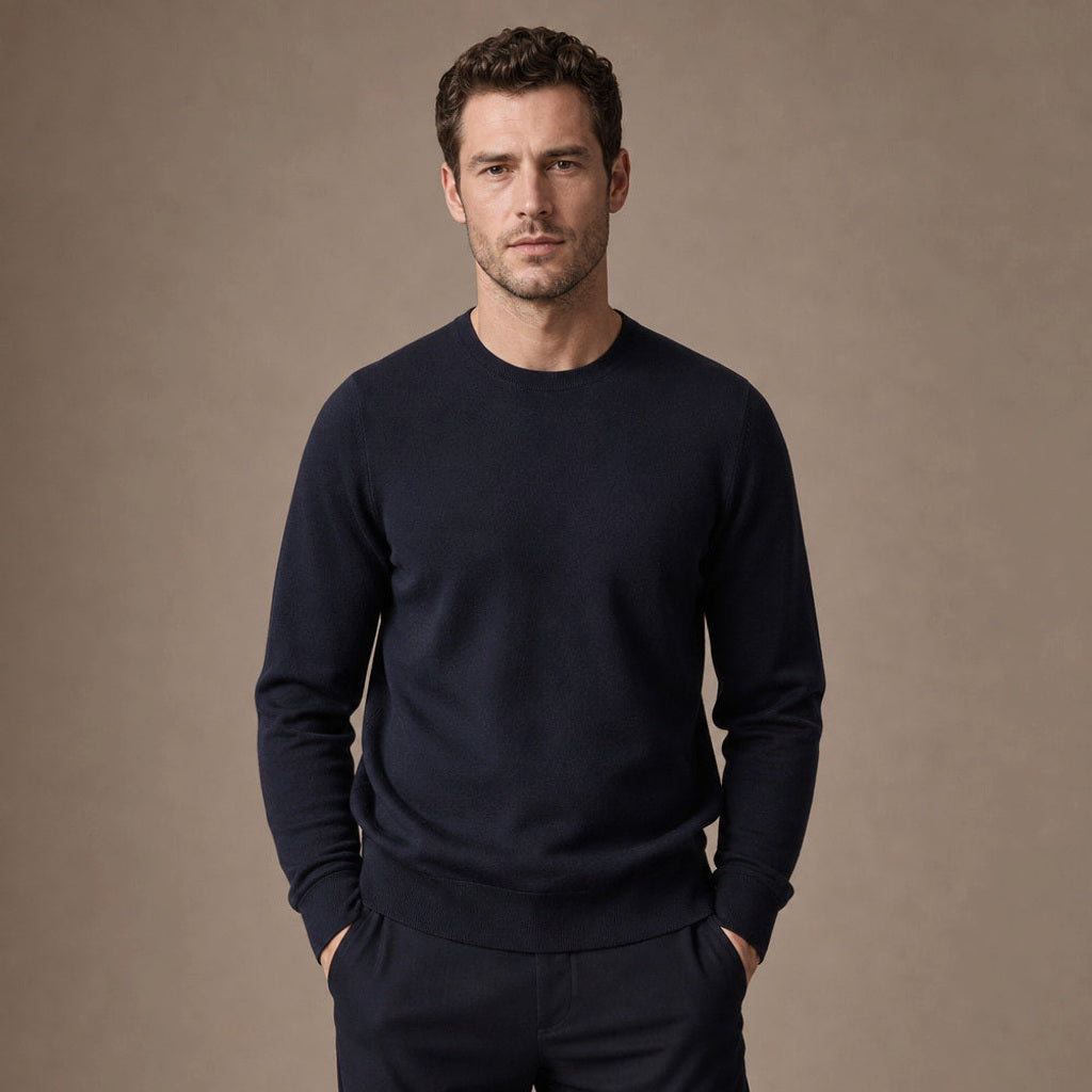 Xaver | Feinstrick-Pullover Rundhals – Produktfoto