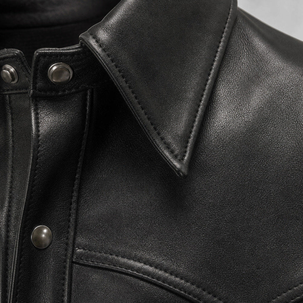 Haward | Herren Lederjacke Lammnappa Schwarz