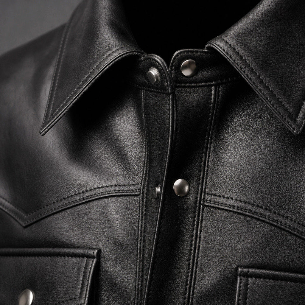 Haward | Herren Lederjacke Lammnappa Schwarz