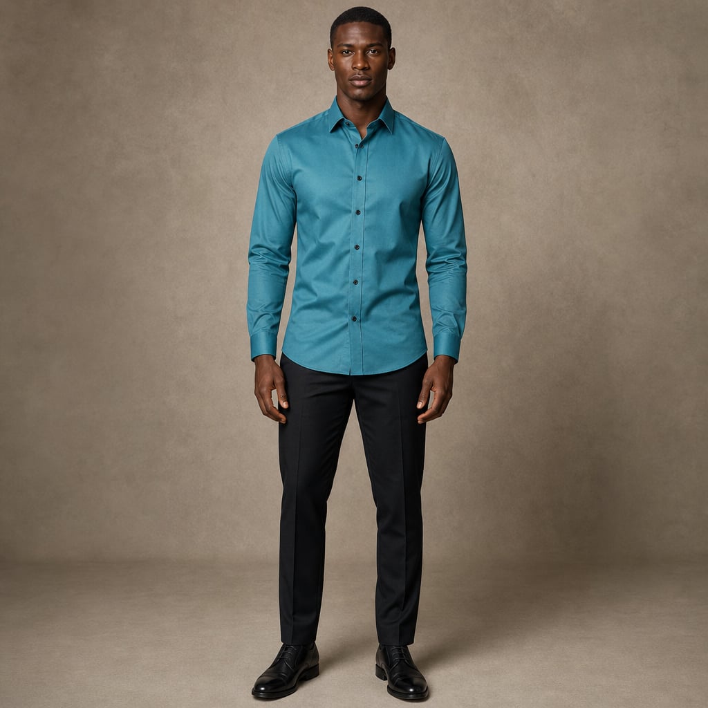 Hemd Slim Fit Stretch Langarm Bügelleicht – Jett