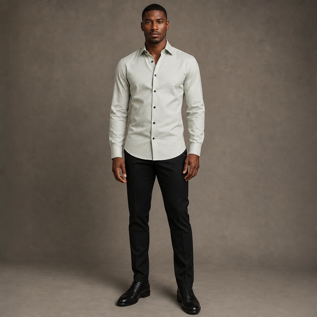 Hemd Slim Fit Stretch Langarm Bügelleicht – Jett