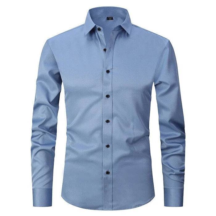 Hemd Slim Fit Stretch Langarm Bügelleicht – Jett