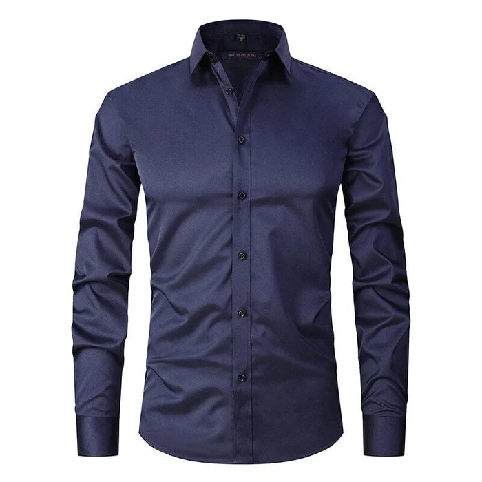 Hemd Slim Fit Stretch Langarm Bügelleicht – Jett