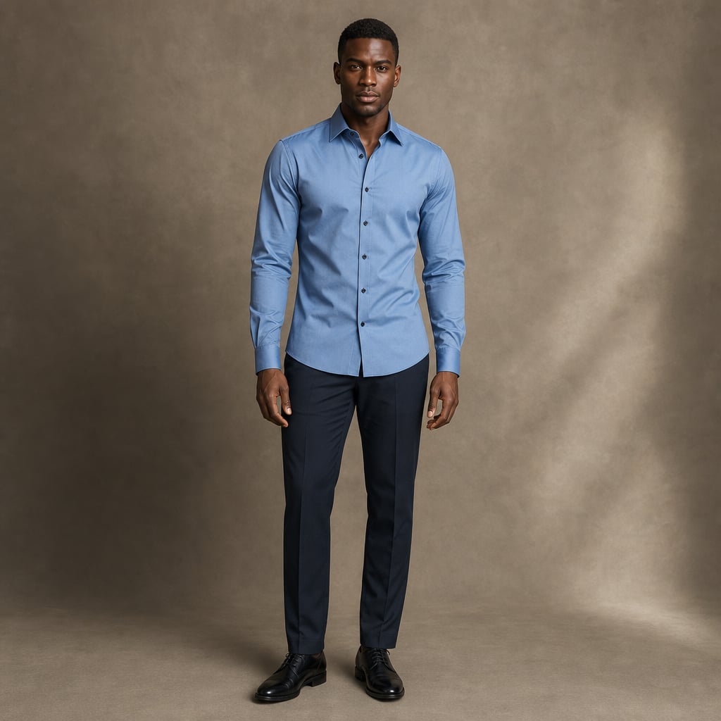 Hemd Slim Fit Stretch Langarm Bügelleicht – Jett