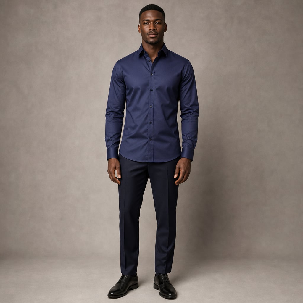 Hemd Slim Fit Stretch Langarm Bügelleicht – Jett