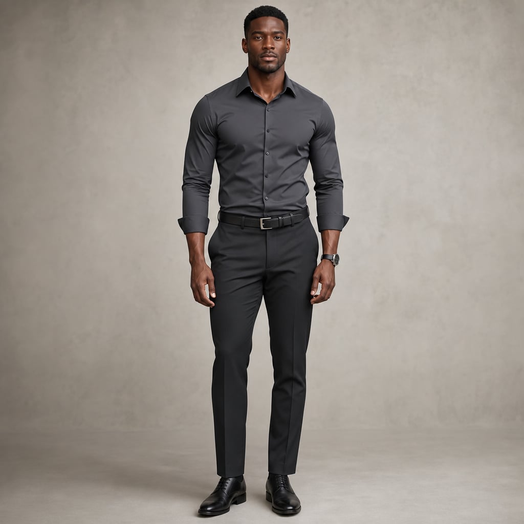 Hemd Spitzkragen Slim Fit Langarm Schwarz – Hale