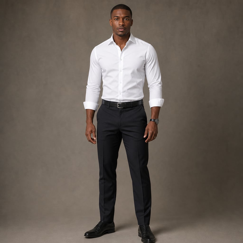 Hemd Spitzkragen Slim Fit Langarm Schwarz – Hale