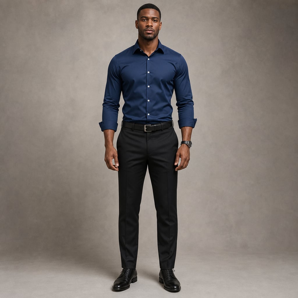Hemd Spitzkragen Slim Fit Langarm Schwarz – Hale