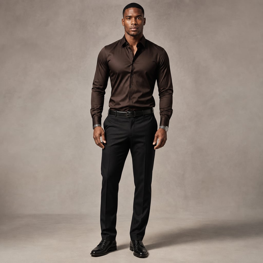 Hemd Spitzkragen Slim Fit Langarm Schwarz – Hale