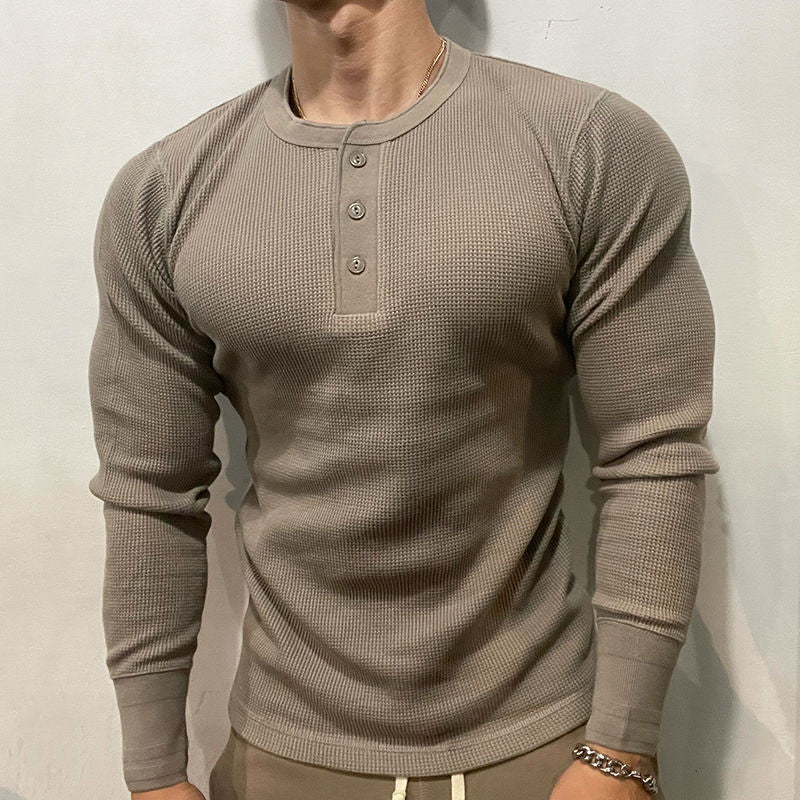 Henley Waffelstrick Heavyweight Slim Fit – Karl