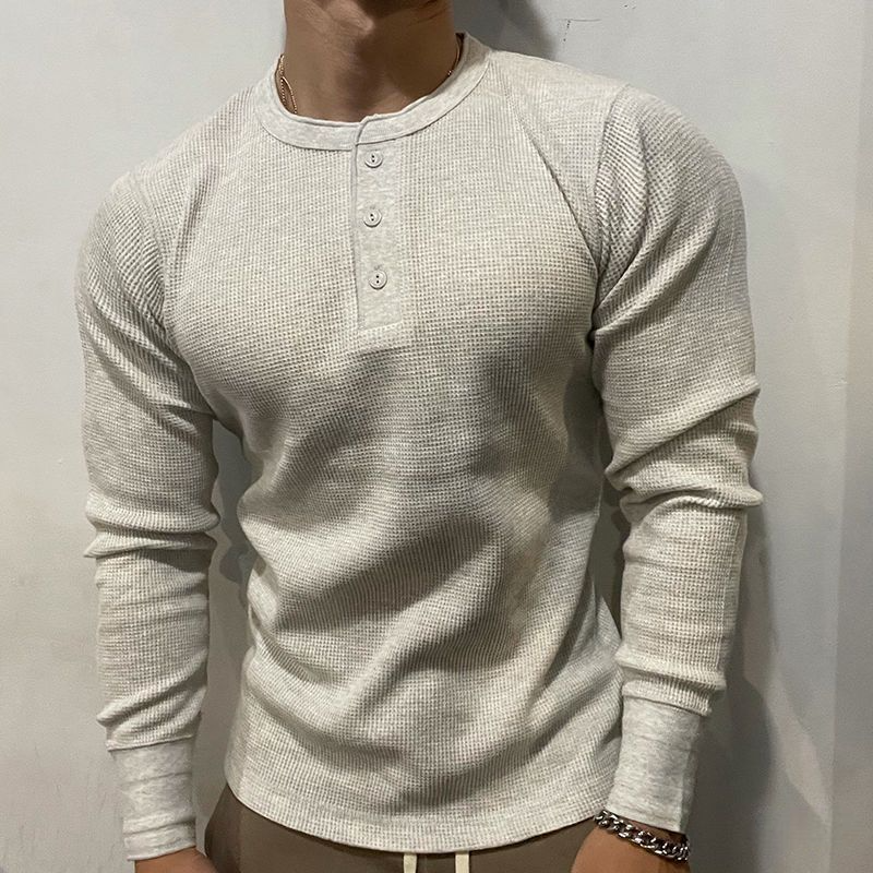 Henley Waffelstrick Heavyweight Slim Fit – Karl