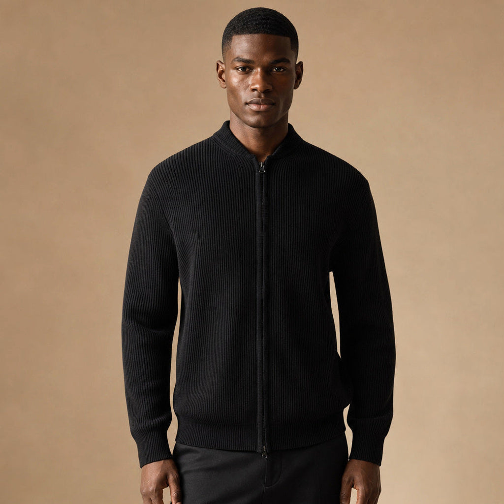 Ivo | Strickjacke Rippstruktur Relaxed Fit