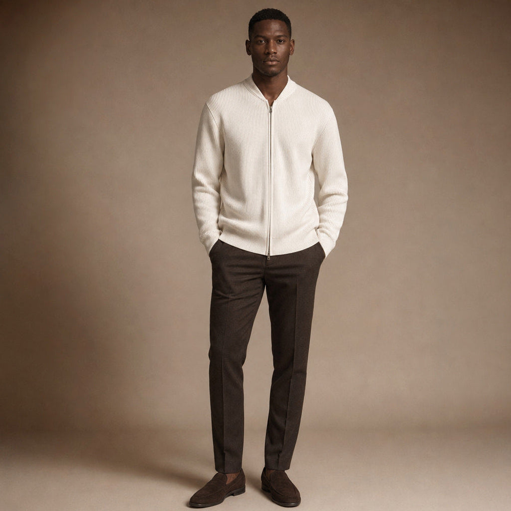 Ivo | Strickjacke Rippstruktur Relaxed Fit