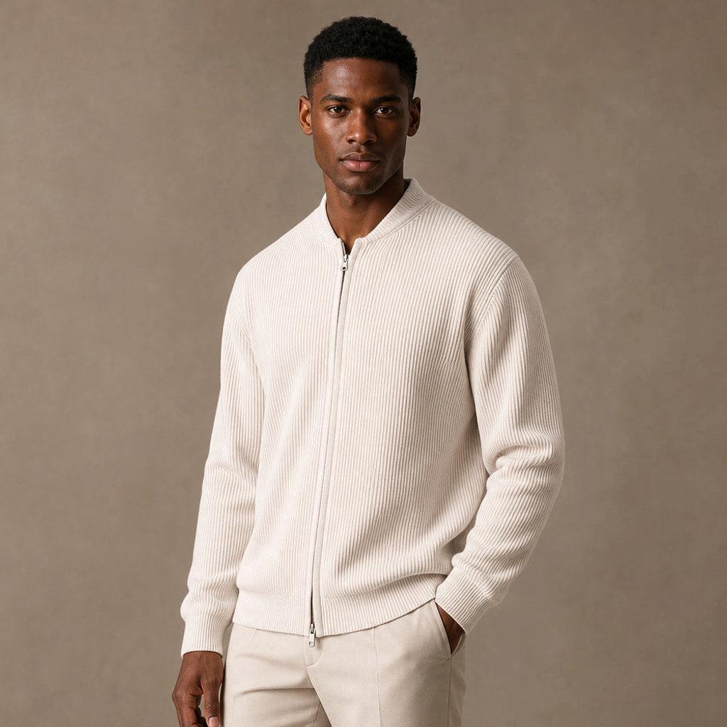 Ivo | Strickjacke Rippstruktur Relaxed Fit