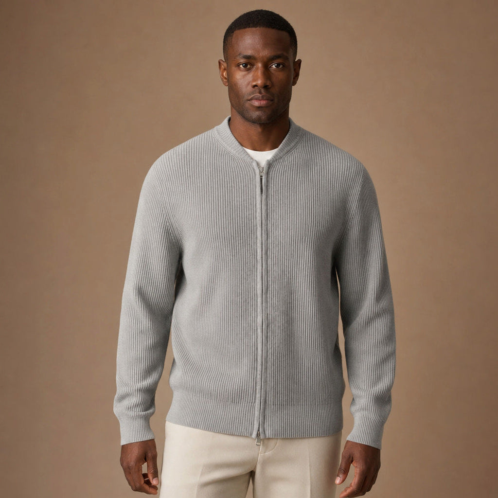 Ivo | Strickjacke Rippstruktur Relaxed Fit
