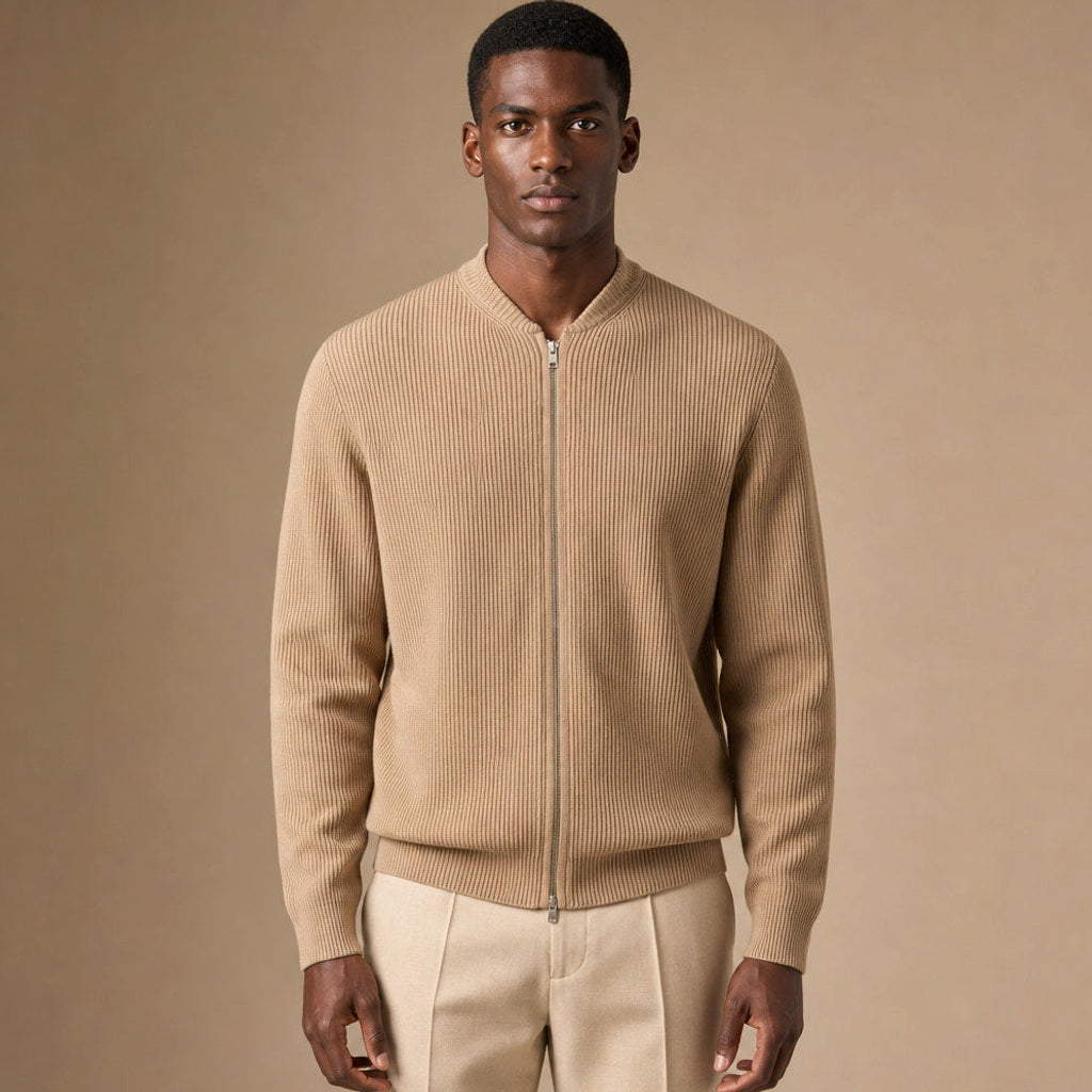 Ivo | Strickjacke Rippstruktur Relaxed Fit