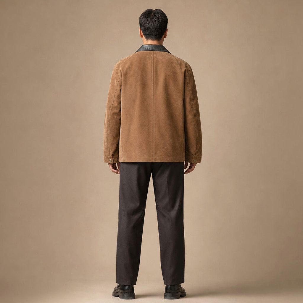 Kevin | Kurzmantel Moleskin Full-Zip