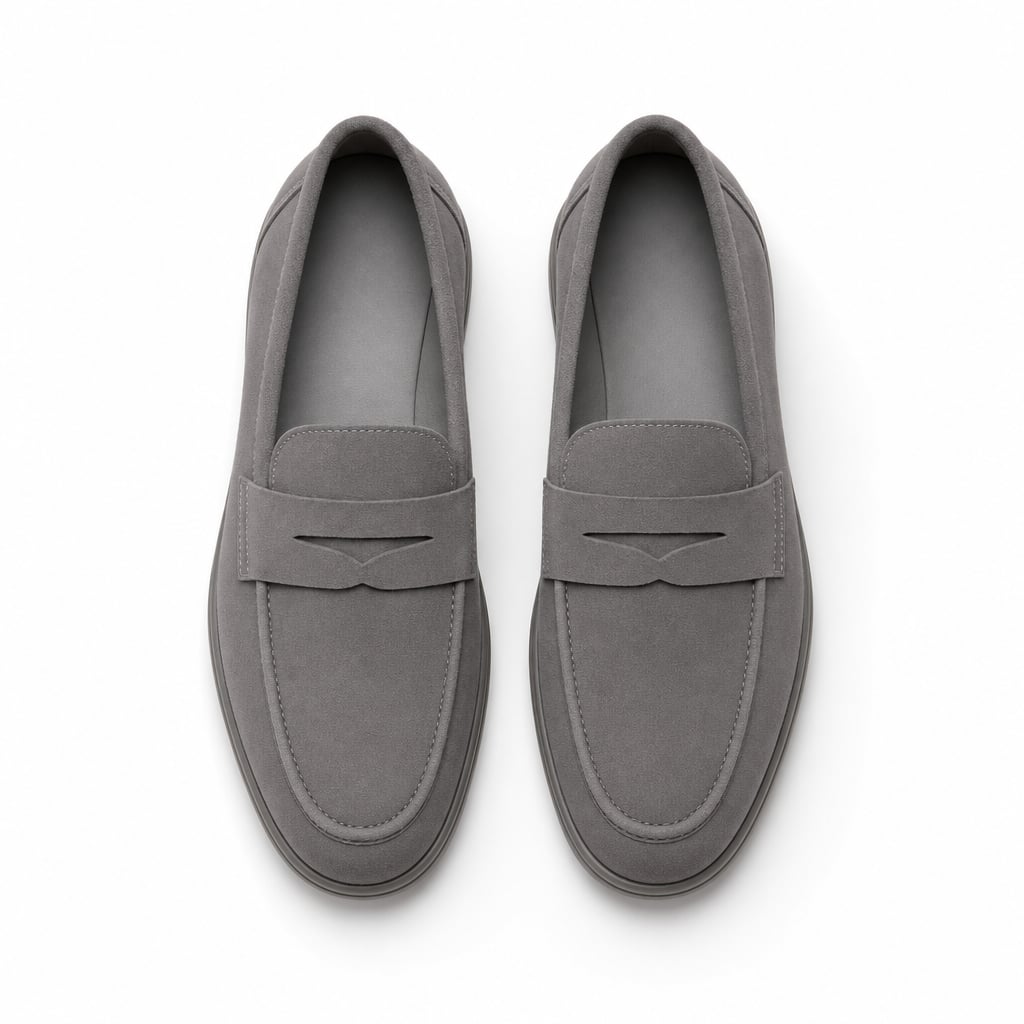 Leichter Slip-On Loafer Atmungsaktiv Grau – Parel