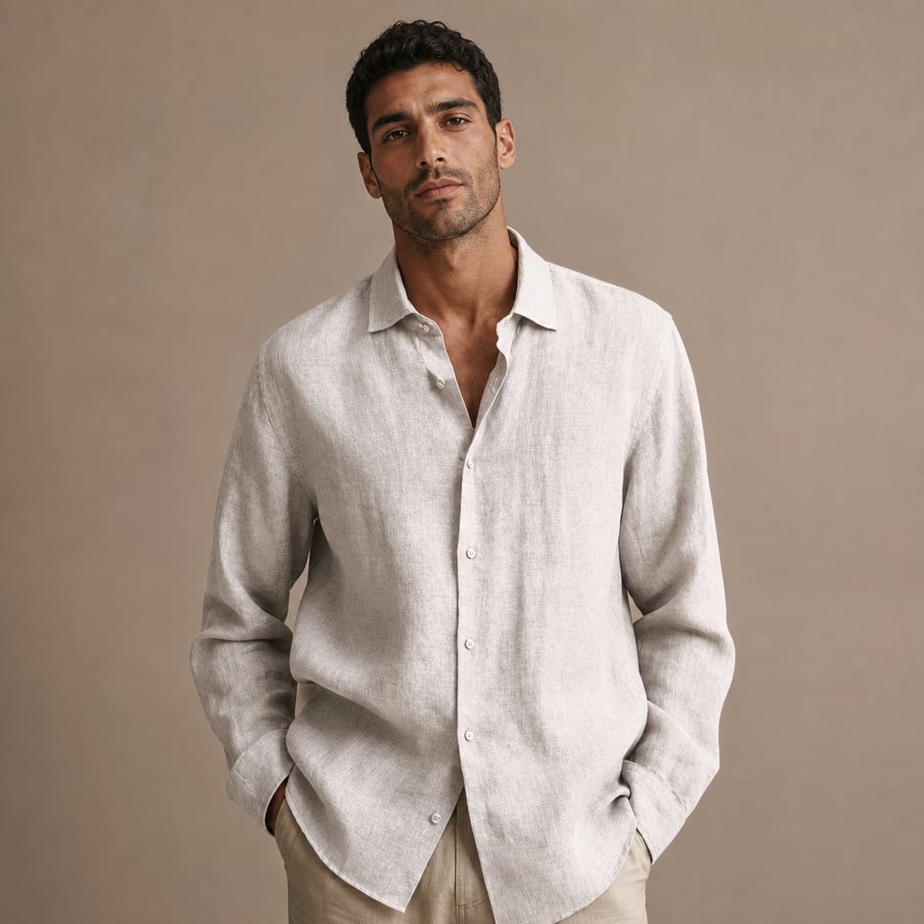 Leinenhemd Regular Fit Kurzarm – Bram