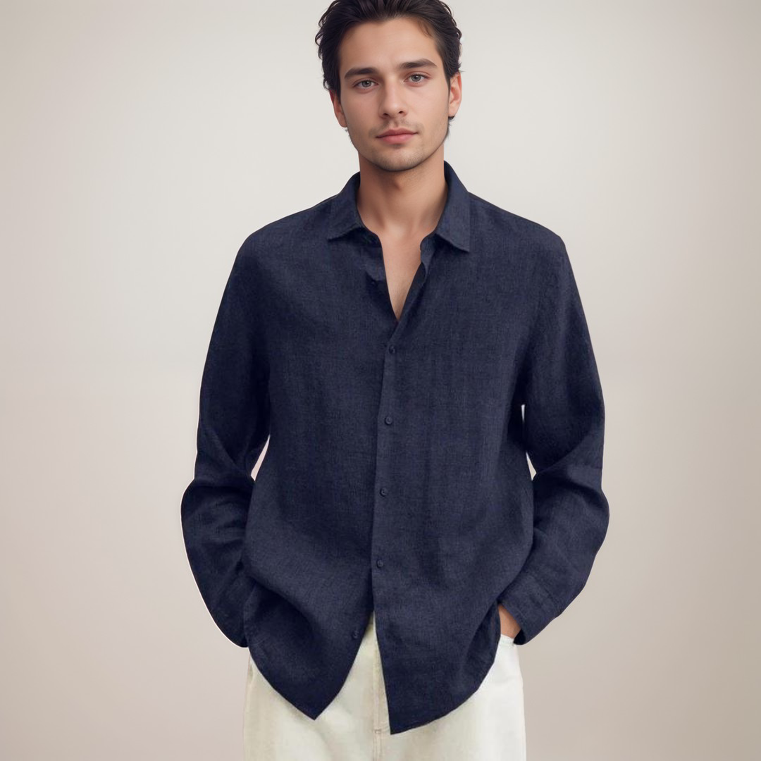Leinenhemd Regular Fit Kurzarm – Bram