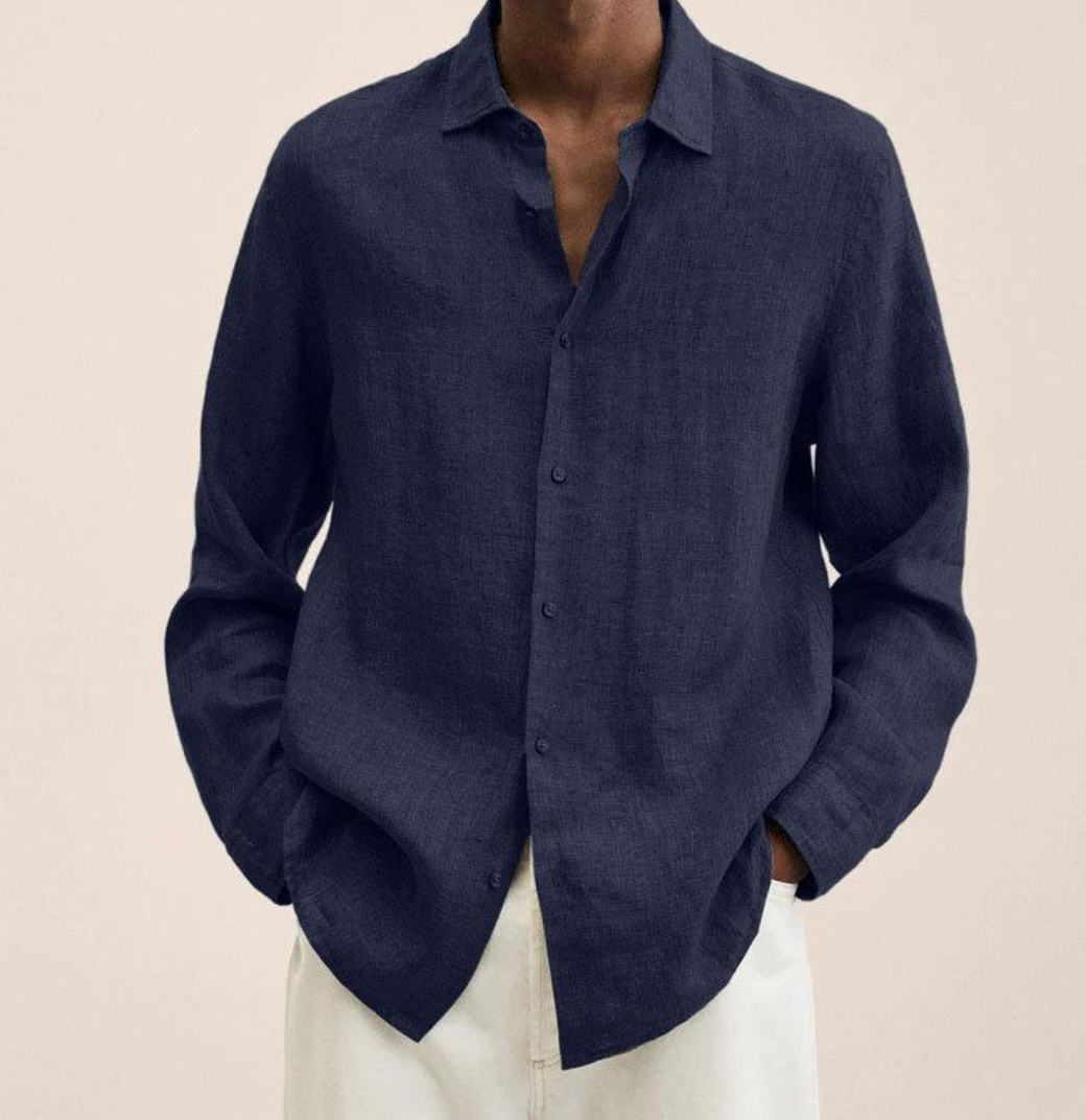 Leinenhemd Regular Fit Kurzarm – Bram