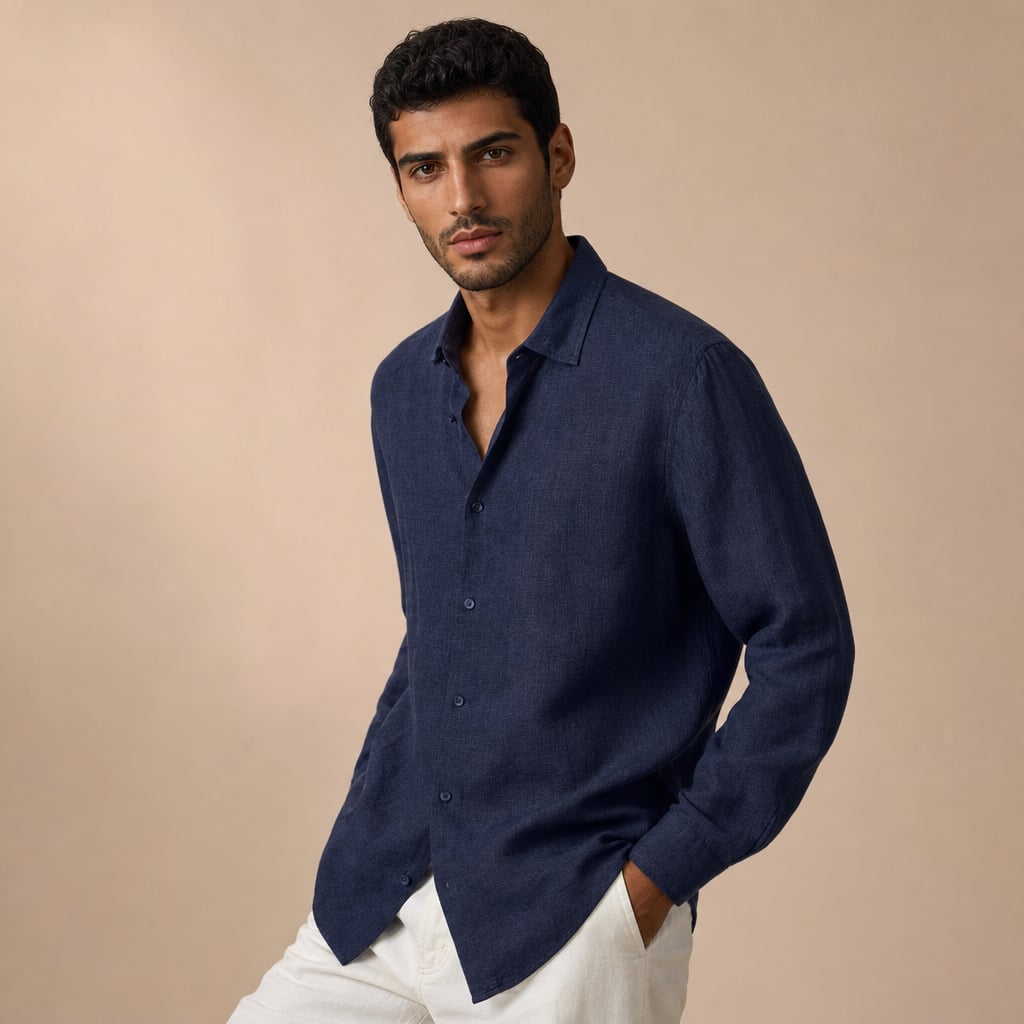Leinenhemd Regular Fit Kurzarm – Bram