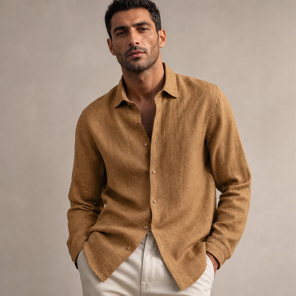 Leinenhemd Regular Fit Kurzarm – Bram