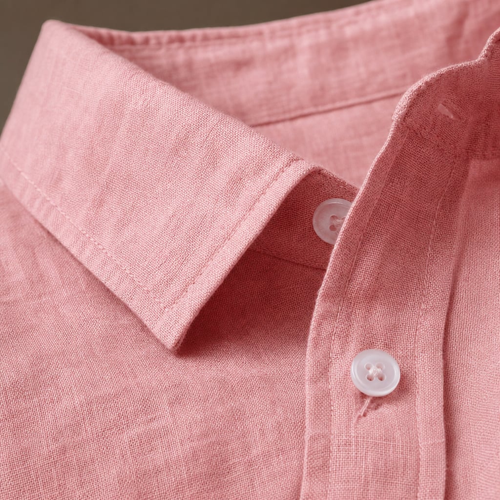 Leinenhemd Regular Fit Kurzarm Spreizkragen – Cove