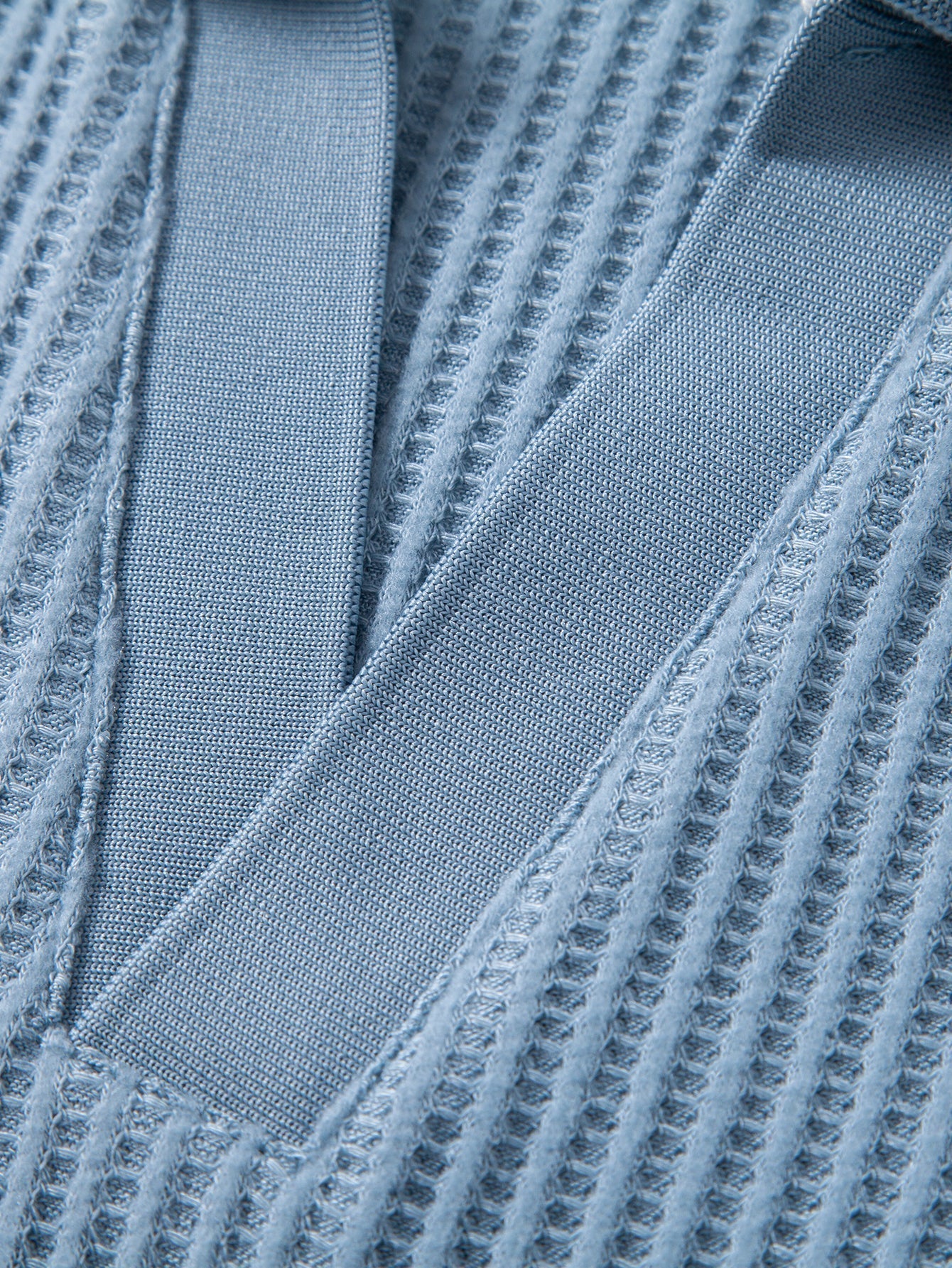 Set Waffelstrick Slim Tapered Poloshirt & Hose – Daxel
