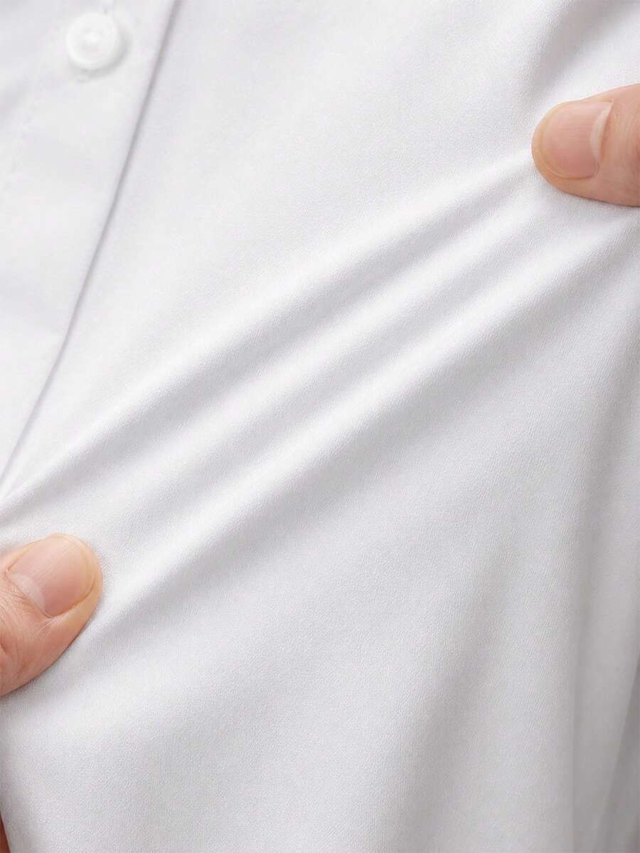 Marvo | Stehkragenhemd Langarm Stretch