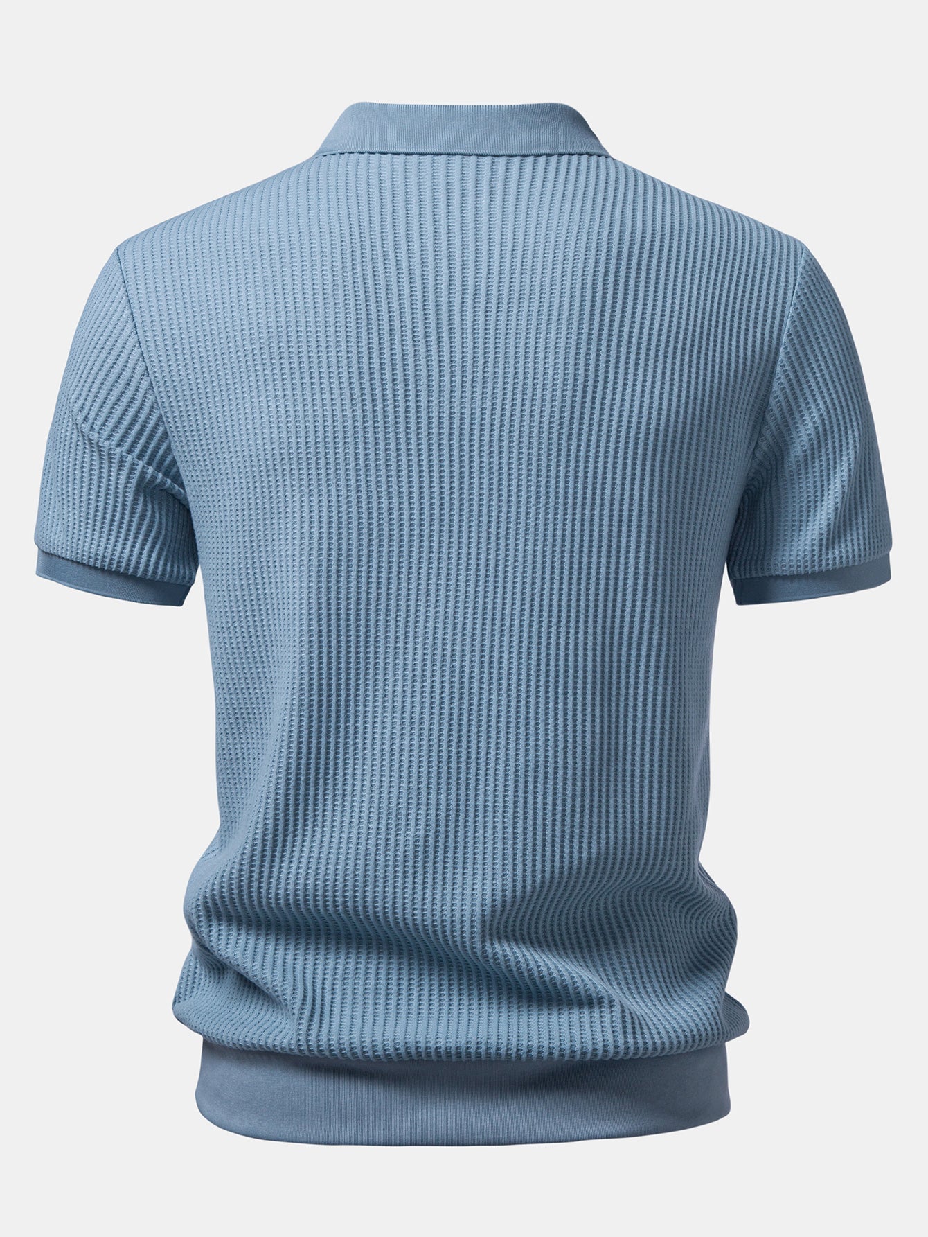 Set Waffelstrick Slim Tapered Poloshirt & Hose – Daxel