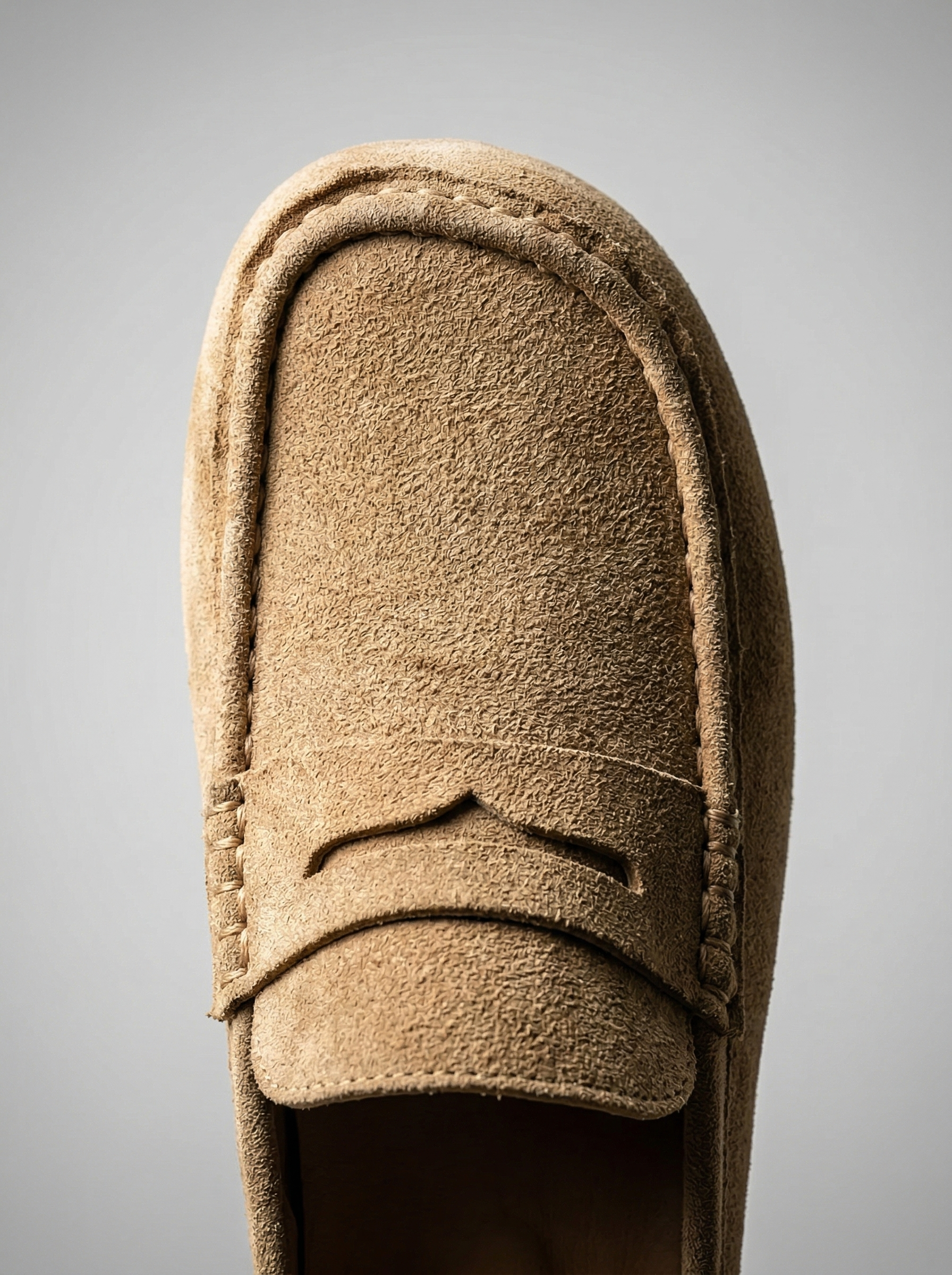 Penny-Loafer Mule Soft-Touch-Gewebe Plateau-Sohle – Monvel