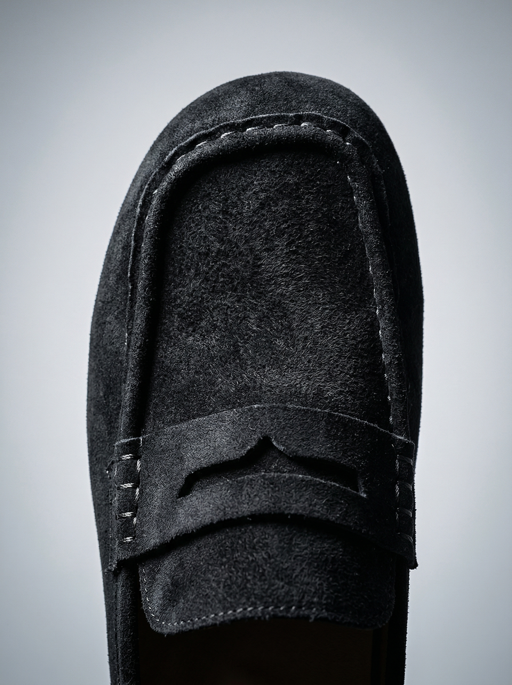Penny-Loafer Mule Soft-Touch-Gewebe Plateau-Sohle – Monvel