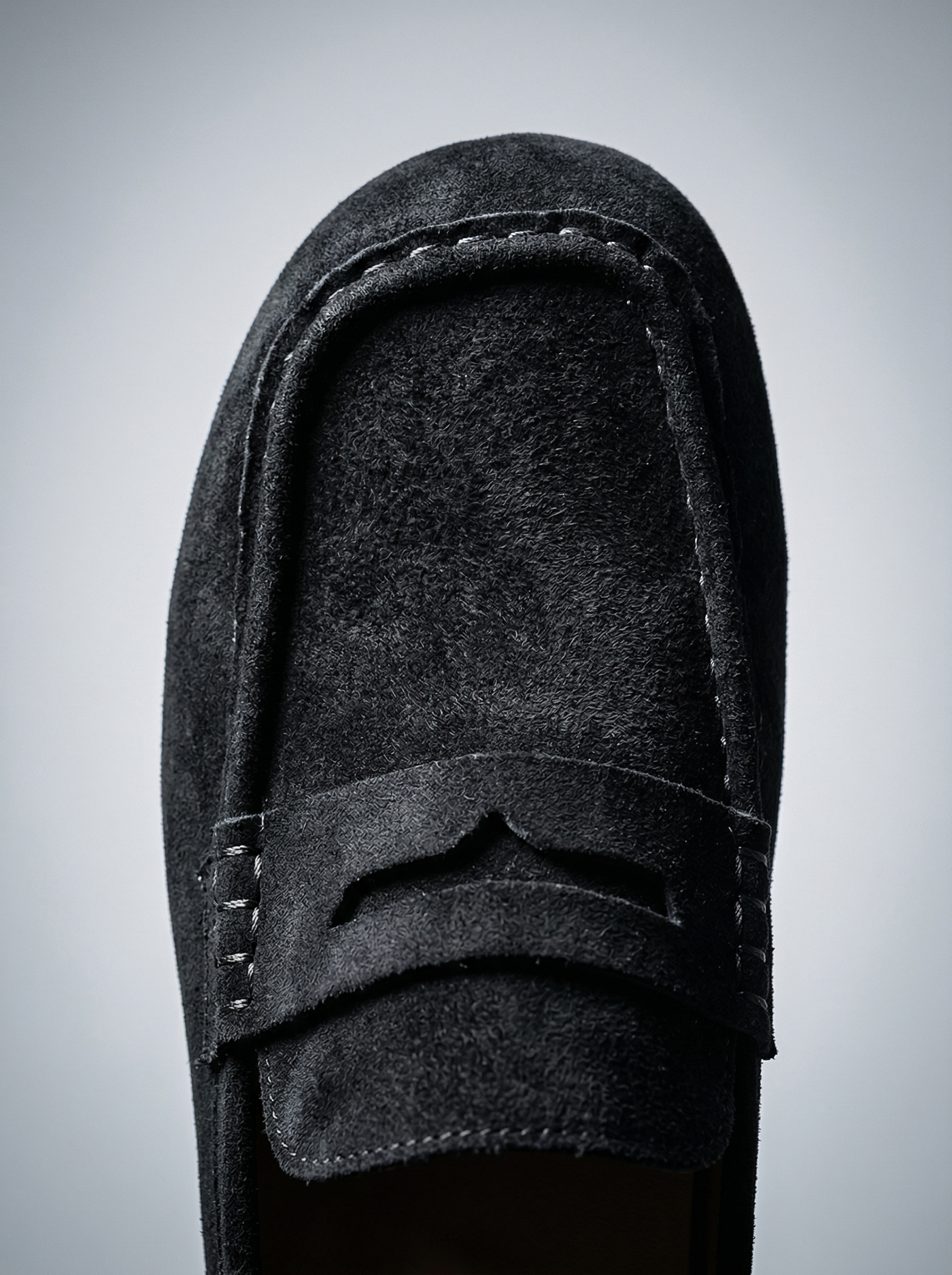 Penny-Loafer Mule Soft-Touch-Gewebe Plateau-Sohle – Monvel