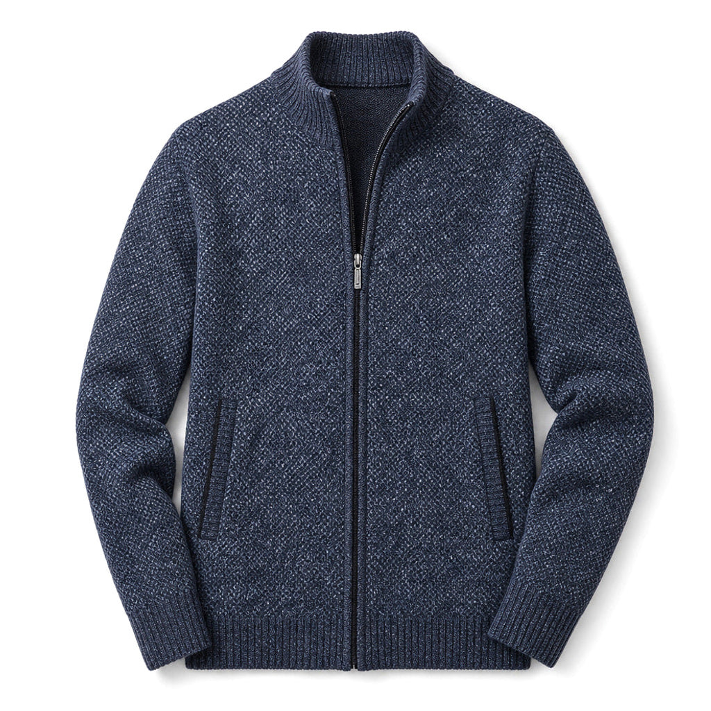 Niko | Strickjacke Zopfmuster Reißverschluss