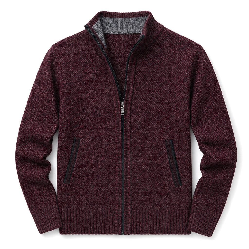 Niko | Strickjacke Zopfmuster Reißverschluss