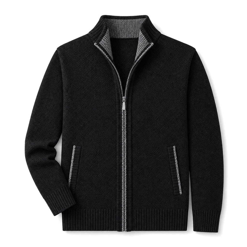 Niko | Strickjacke Zopfmuster Reißverschluss