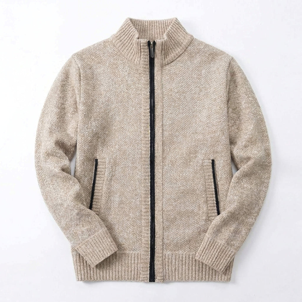 Niko | Strickjacke Zopfmuster Reißverschluss